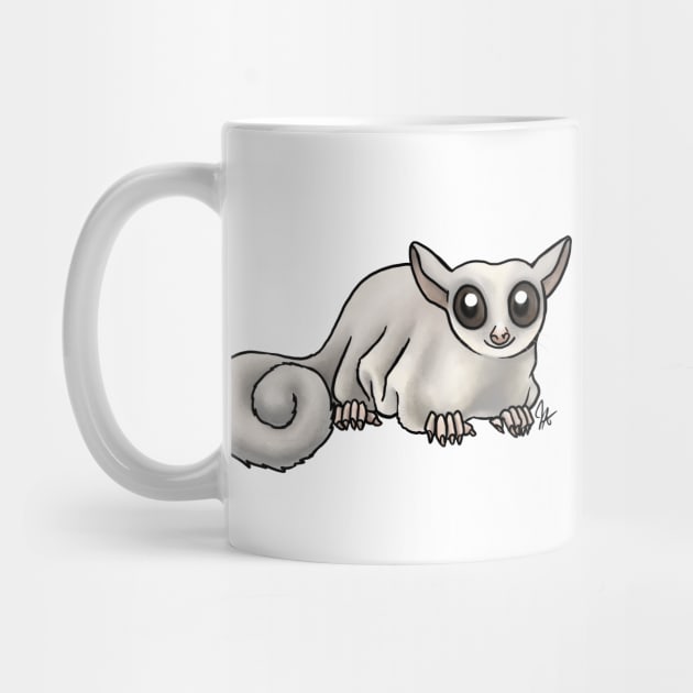 Mammal - Sugar Glider - Leucistic by Jen's Dogs Custom Gifts and Designs